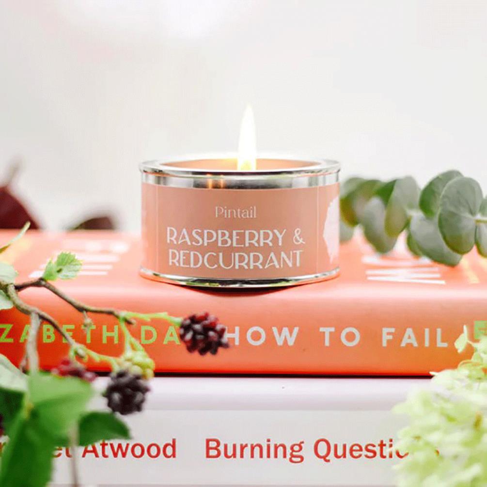 Pintail Candles Raspberry & Redcurrant Paint Pot Candle Extra Image 1